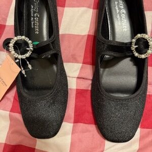 Juicy Couture velvet flats size 8 NWT